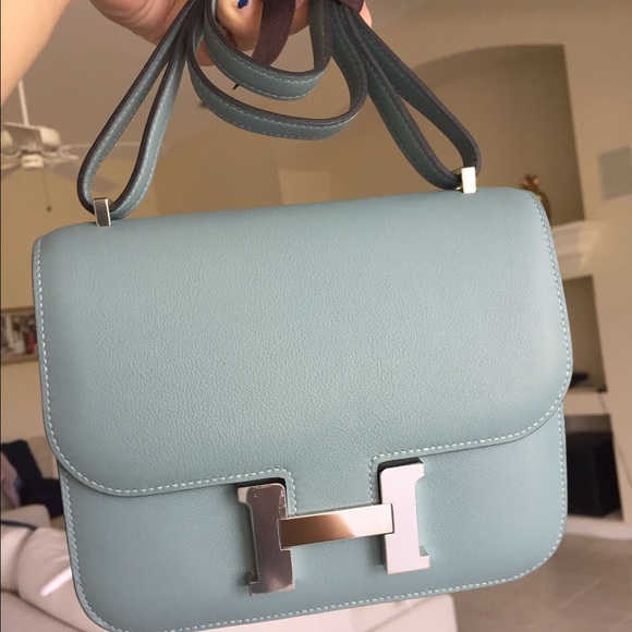 Preloved Authentic Hermes Constance 18 Blue Ciel - Picture 1 of 4